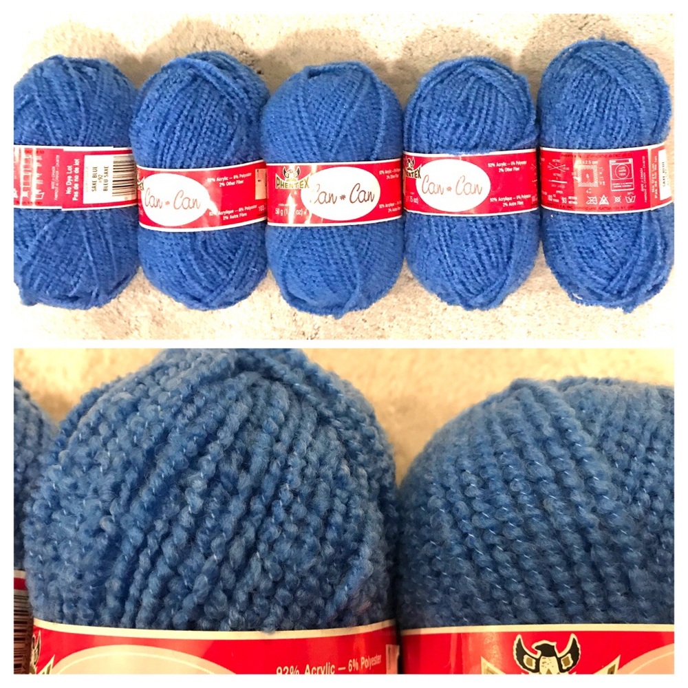 Glitter Knit Metallic-look Yarn (6 Spools)